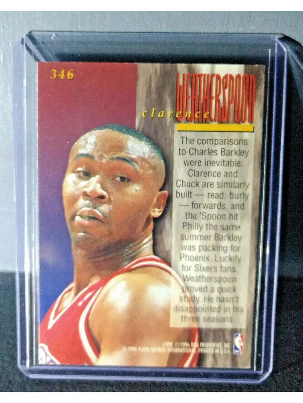 1995-96 Clarence Weatherspoon #346 Ultra Encore Basketball Card